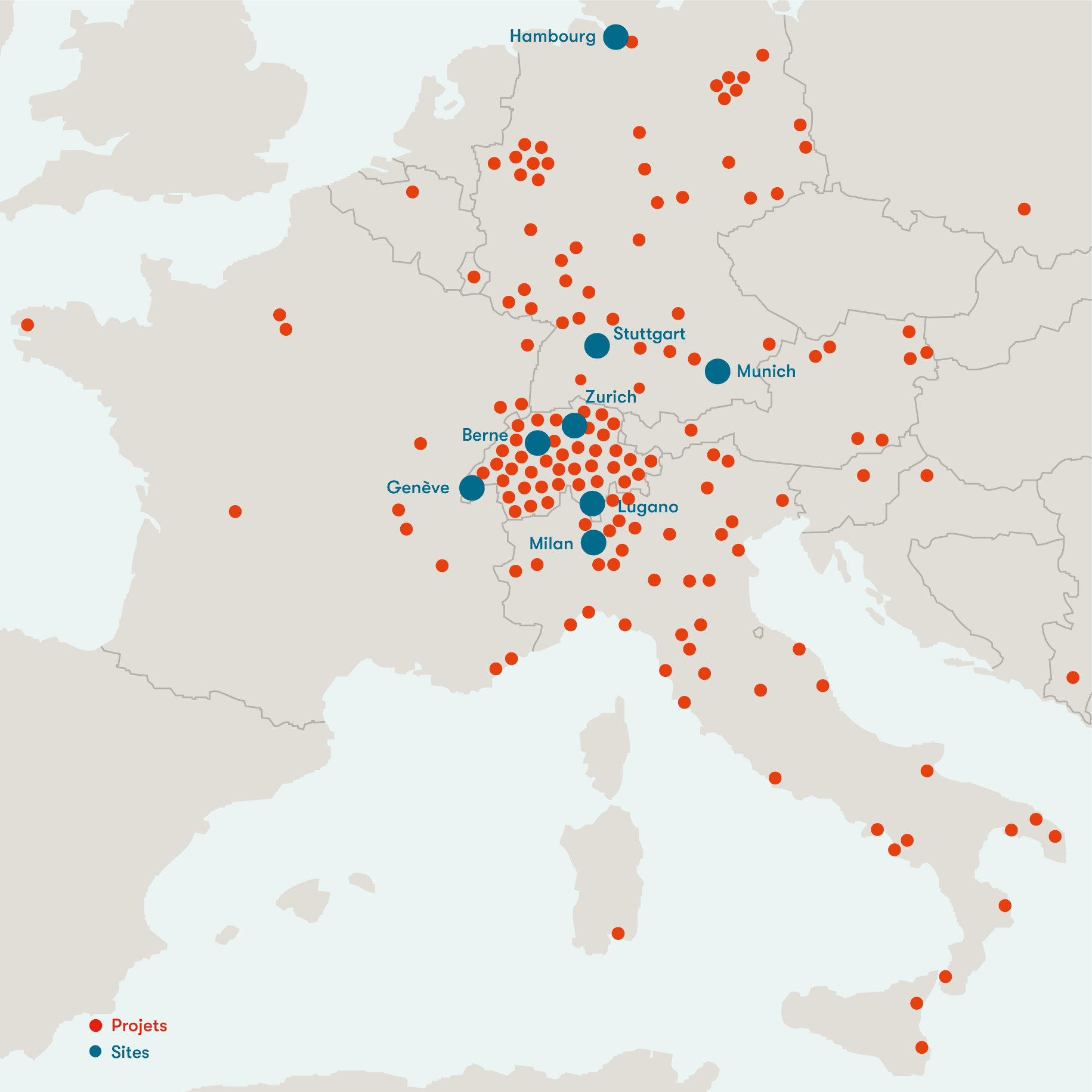 Locations map